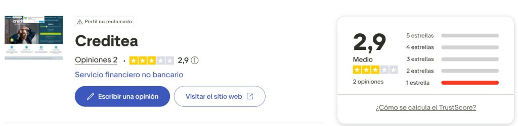 Opiniones sobre Creditea